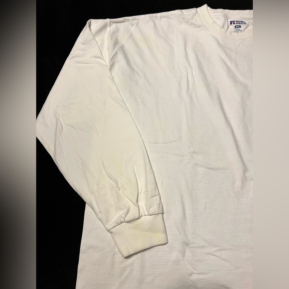 NWOT Russell Athletic White Long Sleeve TShirt Men’s 2XL - Picture 2 of 6